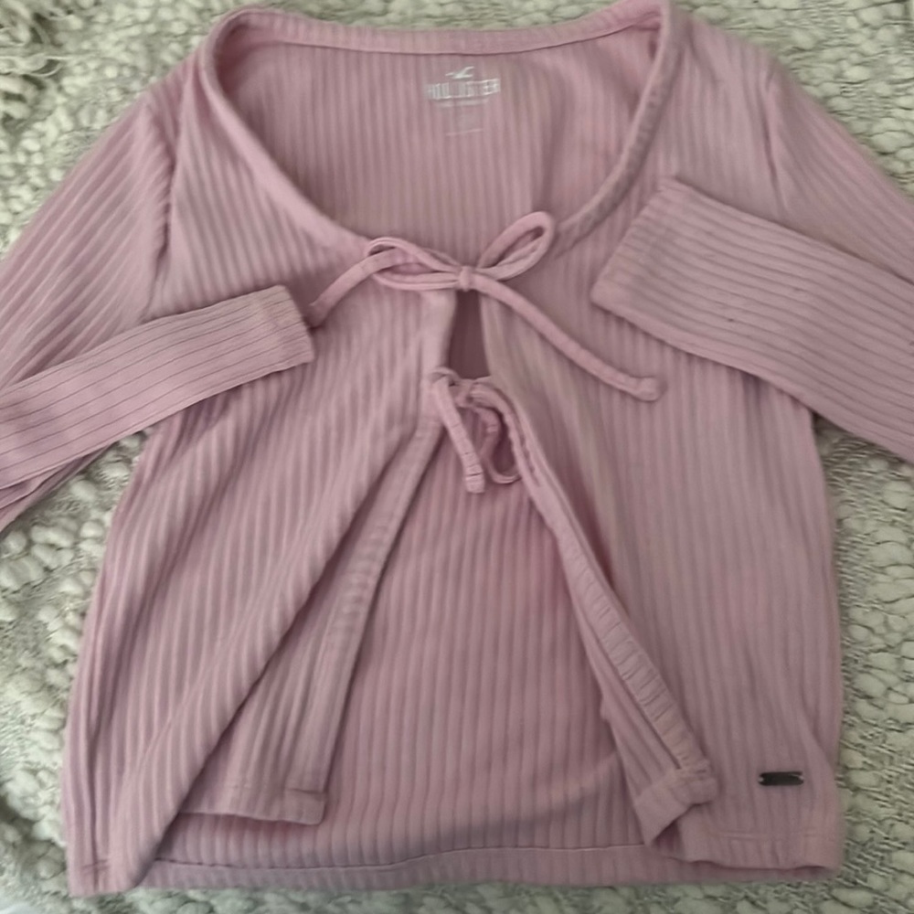 Pink tie longsleeve